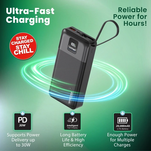 PATONA Premium Stark 6.0 PD 30W 20000mAh Power Bank – with USB-C cable