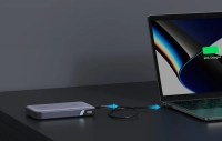 Ugreen PB720 20000mAh Power Bank, USB + 2x USB-C, 100W PD (Gray)