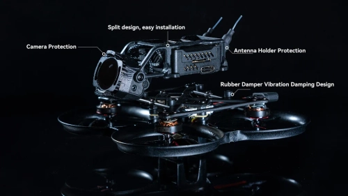 Pavo Pico brushless whoop frame with HD VTX mount (black)