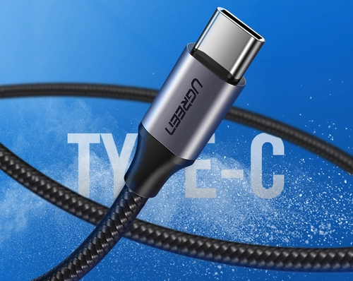 UGREEN US288 0.5m USB to USB-C Cable QC3.0 with Aluminum Plug (Black)