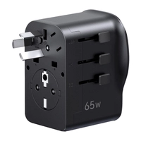 Ugreen S550 Universal Travel Adapter / Power Charger, 65W, 2x USB-C, 1x USB-A