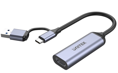 Grabber video Unitek USB-C/A, 4K HDMI 1.4b
