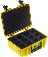 Walizka BW Outdoor Cases Typ 4000 (żółta, z przegrodami)