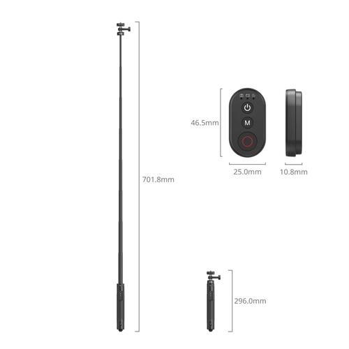 Selfie tripod for sports cameras and phones SmallRig 5464
