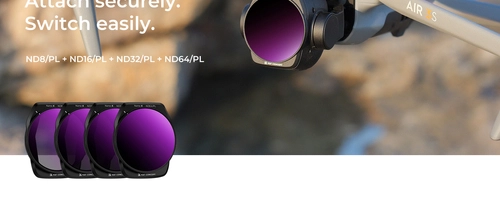 DJI Air 3S ND/PL Filter Set (4-Pack) by K&F Concept