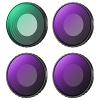 Zestaw 4 filtrów ND+CPL K&F Concept do kamery DJI Osmo Action 4 / 5 Pro