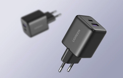 Ugreen X516 USB + USB-C, GaN, 30W network charger (black)