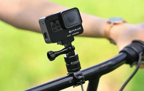 Puluz Aluminum Bike Mount for Action Cameras with 360-Degree Rotation