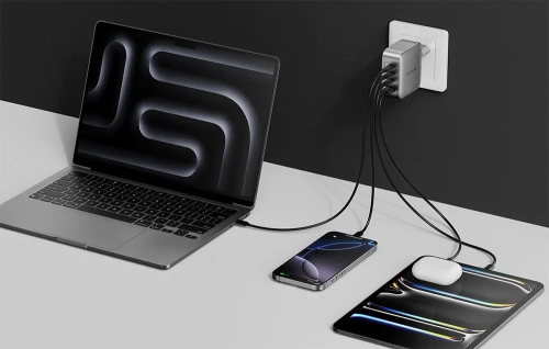 Мережевий зарядний пристрій EcoFlow RAPID Pro 140 Вт, 3xUSB-C, 1xUSB-A, GaN