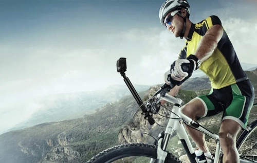 Uchwyt Puluz na kierownicę roweru i motocykla do kamer sportowych z monopodem