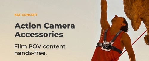 Expanded accessory kit for sports cameras by K&F Concept
