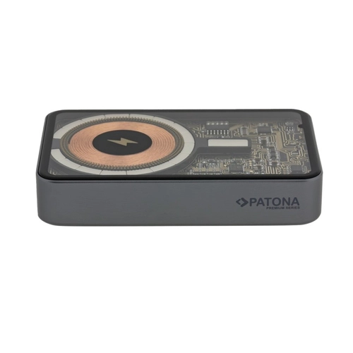 PATONA Premium Clear 3.0 PD20W 10,000 mAh MagSafe Power Bank with Wireless Charging