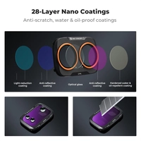 K&F Concept Set of 4 Filters (CPL, ND16, ND64, ND256) for the Pocket 4p Camera