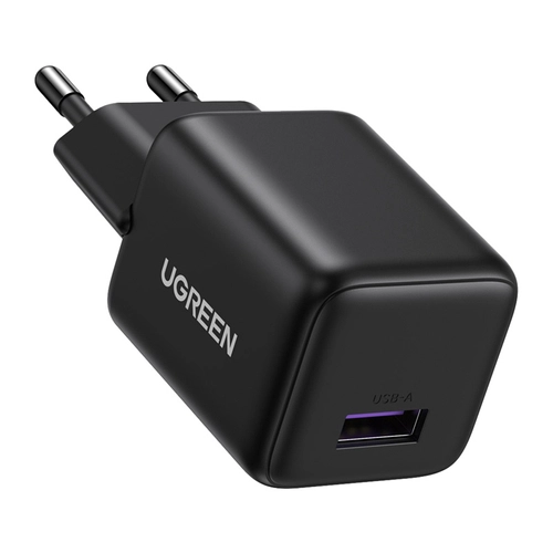 Мережевий зарядний пристрій Ugreen X518 USB, GaN, 18 Вт (чорний)