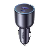 Ugreen EC701 car charger, USB + USB-C, 63W (black)