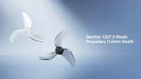 Śmigła Gemfan 1207 3-łopatkowe, wał 1.0mm - przezroczyste | seria Air65 II (4szt)