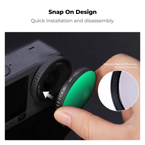CPL-фільтр від K&F Concept для камери DJI Osmo Action 6