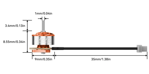 BetaFPV 0702 30000KV Brushless Motors (2026) 4-Pack | Air65 II Racing Series