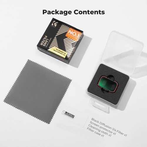 K&F; Concept Black Mist 1/4 Filter for the DJI Osmo Pocket 4P camera