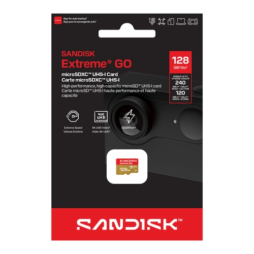SanDisk EXTREME GO micro SDXC 128GB 240/120 MB/s UHS-I