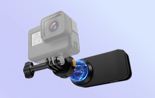 PULUZ backpack mount for sports cameras (including Osmo Action 5 Pro, Insta360 Ace Pro 2) - black