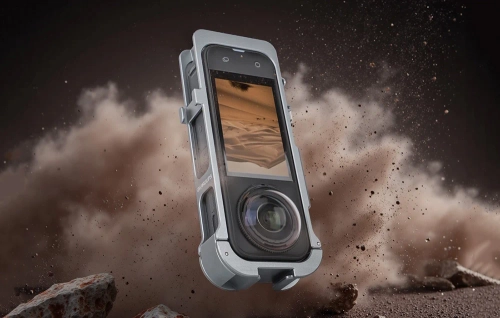 Metalowa ramka magnetyczna Sunnylife z silikonową osłoną obiektywu do Insta360 X5