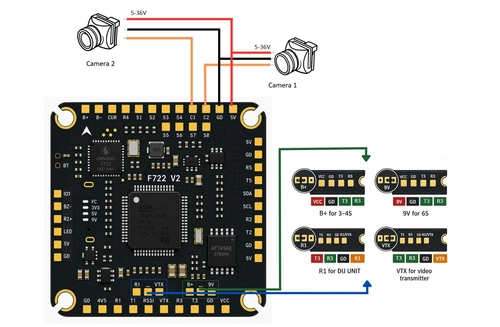 Pilotix F722 V2 Bettle 3060 AM32 60 A FC + ESC Kit (stack)
