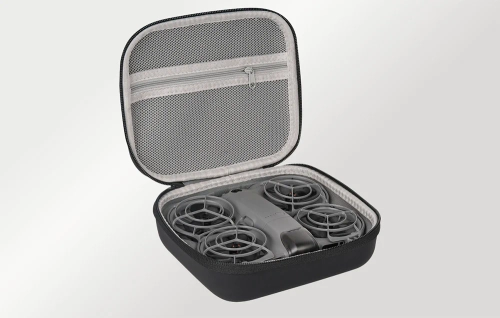 Sunnylife leather case with mesh pocket for DJI Neo 2 (orange)