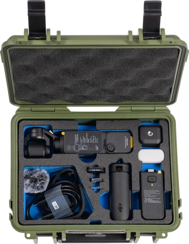 Чемодан B&W серії 500 для DJI Pocket 4 Creator Combo (зелений)