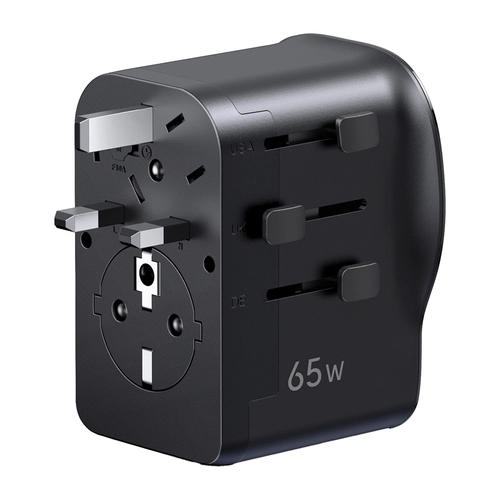 Ugreen S550 Universal Travel Adapter / Power Charger, 65W, 2x USB-C, 1x USB-A