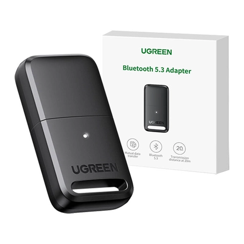Ugreen CM591 USB Bluetooth 5.3 Adapter/Receiver, LED, 20m Range (Black)