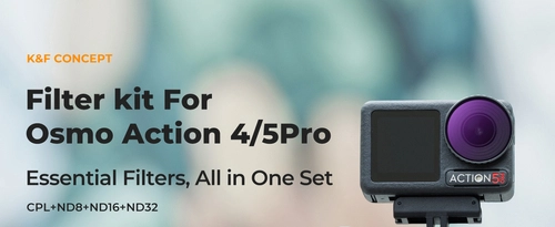 K&F Concept ND+CPL Filter Set for DJI Osmo Action 4/5 Pro