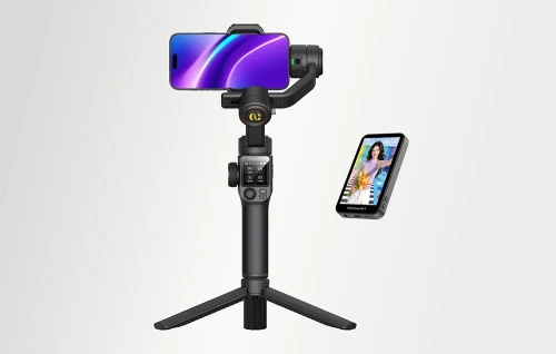 AOCHUAN S3 Gimbal with Additional Screen (Black)