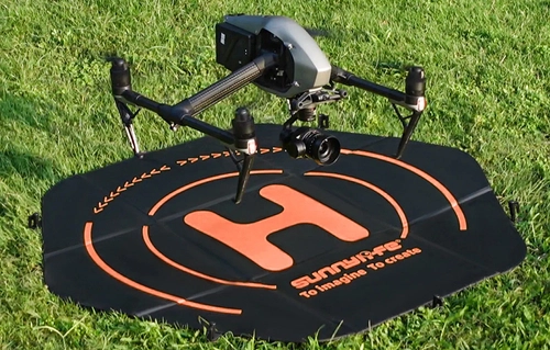 Sunnylife landing pad mat for drones 110 cm hexagon - double-sided - waterproof