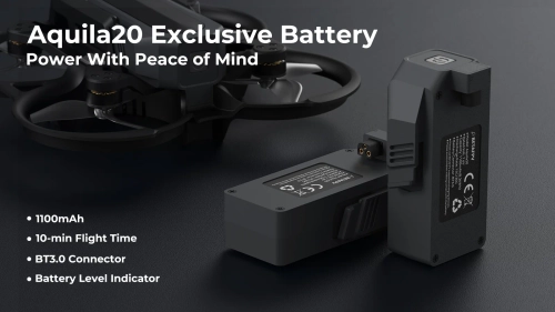 BetaFPV 1100mAh 2S 15C BT3.0 (Aquila20) battery - 1pc