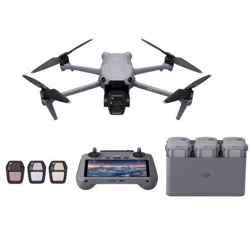 Zestaw Dron DJI Air 3S Fly More Combo (DJI RC 2) + Ubezpieczenie CARE
