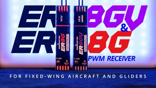 Odbiornik RadioMaster ER8GV 2,4 GHz ELRS PWM