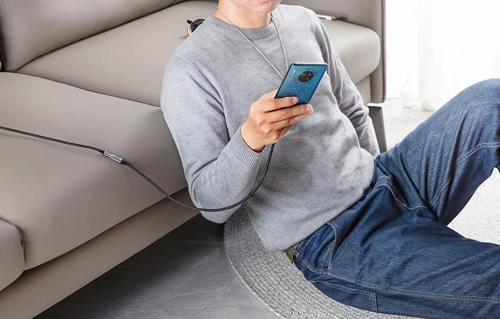 Przedłużacz USB 3.2 Ugreen US372 męski USB-C do żeński USB-C Gen 2 0,5m (czarny)