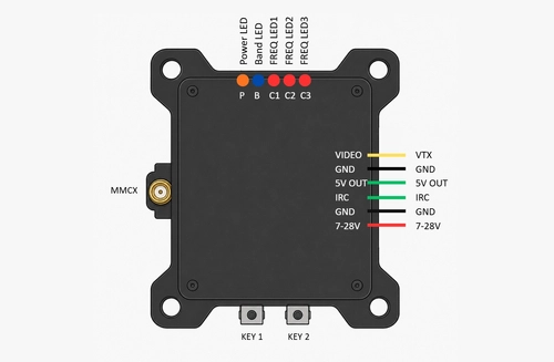 Відеопередавач VTX Pilotix R1600 5,8 ГГц, 1,6 Вт