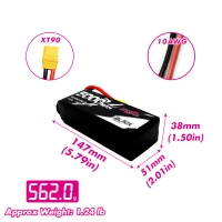 CNHL 5000mAh 14.8V 4S 65C (чорний) XT90 акумулятор