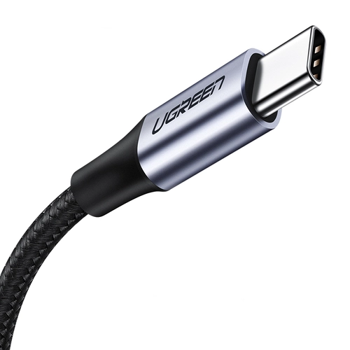 Kabel USB do USB-C QC3.0 UGREEN US288 1m z aluminiową wtyczką (czarny)