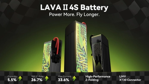 BetaFPV LAVA Series II 4S 580mAh 95C LiPo Battery - 1pc