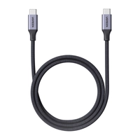 Ugreen L520 USB-C to USB-C magnetic cable, 100W PD, 1m (gray)