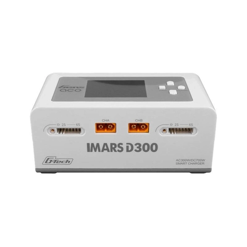 Gens Ace IMARS D300 GRAM-Tech Channel AC/DC 300W/700W RC Charger White