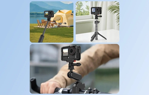 Metal protective case with cold foot connection Puluz for DJI Osmo Action 6