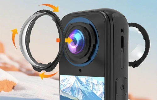 Puluz Protective Lens Cover for theInsta360X4 Air (Tempered Glass)