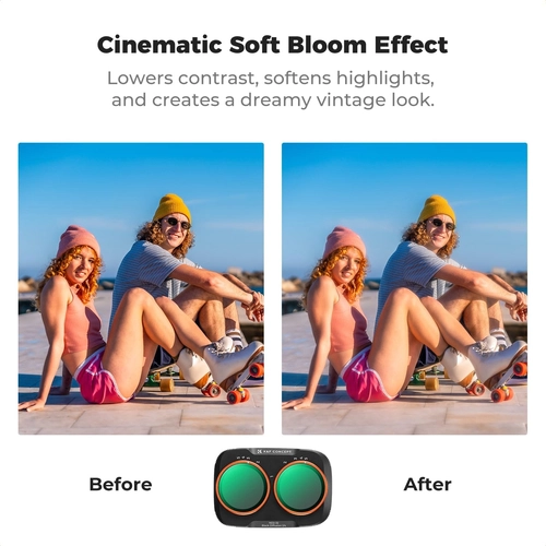 K&F; Concept 2-in-1 ND2-32 + Black Mist 1/4 Filter for the DJInd Osmo Pocket 4P