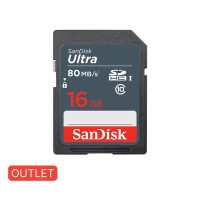 SanDisk Ultra SDHC Memory Card, 16GB, Class 10 SDSDUNS-016G-GN3IN - OUTLET