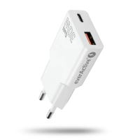 EverActive GaN SUPER SLIM SC-380Q mains charger with USB QC3.0 and USB-C PD 30W