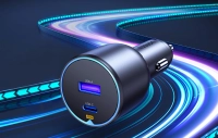 Ładowarka samochodowa Ugreen EC701, USB + USB-C, 63W (czarna)
